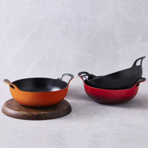 Le Creuset Cerise Cast Iron Balti Dish 24cm